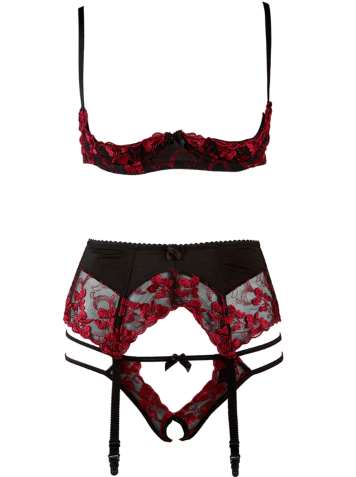 Scandal Embroidery Underwired Lingerie Set | sexy lingerie | Underwired Lingerie Set